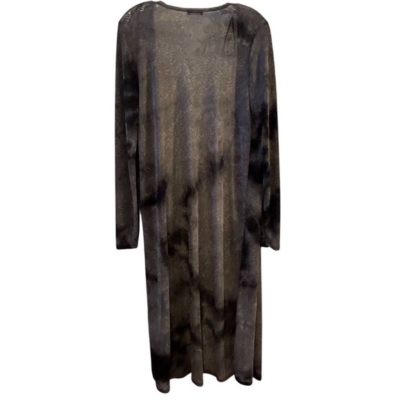 Lovely Day Women's Gray Tie Dye Long Kimono Cardigan and Sleeveless Dress Size L - Picture 7 of 15